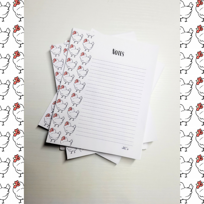 Artisans Cooperative Brook the Chicken Notepad 4"x5"