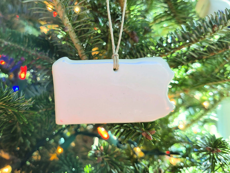 PA Pennsylvania Christmas Ornament - Pottery Ornament