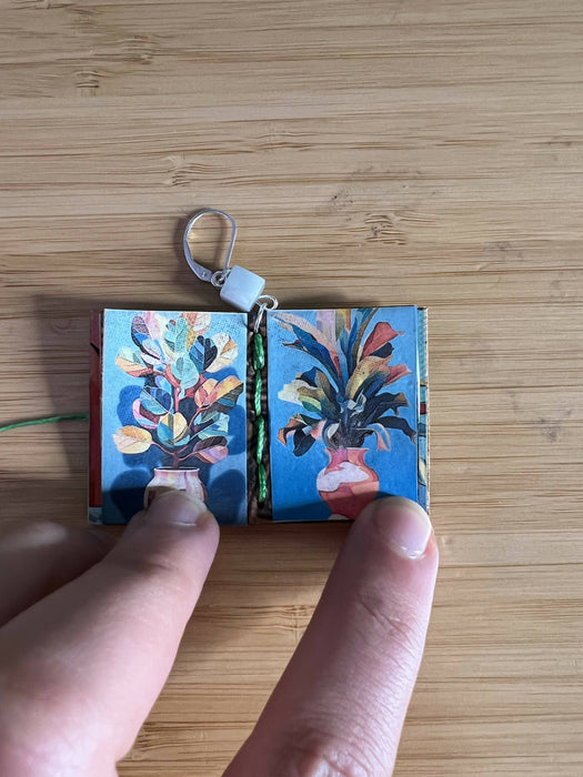 House Plant Booklet Earrings
