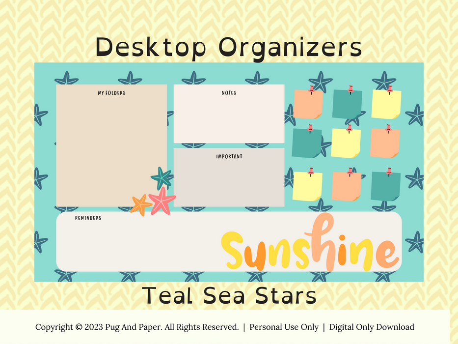 Summer Time Vibes Digital Organizer